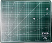 EXXO #10040 - A5 Snijmat - GROEN - 5-laags zelfhelend - 2-zijdige rasterdruk -19x23cm