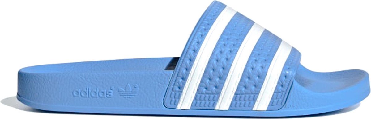 adidas Adilette Slippers - Maat 43 - Mannen - licht blauw/wit | bol.com