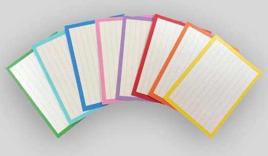 Flashcards / Flitskaarten / Systeemkaarten A7 Combi pakket 8 kleuren 1000  stuks | bol.com