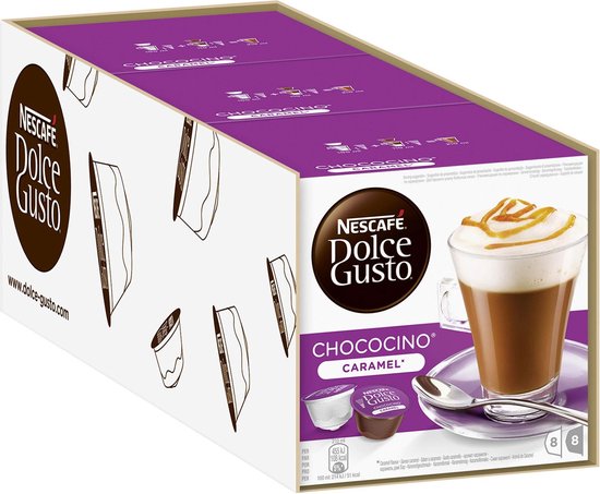 Nescafé Dolce Gusto Chococino Caramel Cups - 3 x 8 pièces | bol.com