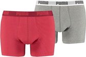 Puma basic boxer 2p - Sportonderbroek - Heren - red - S