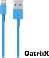 Datakabel Lightning 1 meter Licht Blauw voor Apple iPhone, iPod, iPad