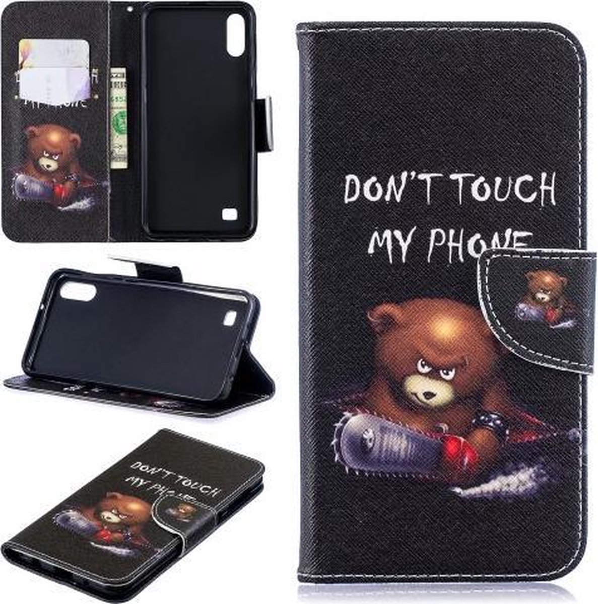 Cool beertje agenda wallet case hoesje Telefoonhoesje geschikt voor Samsung Galaxy A10