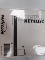 Papicolor Original Metallic Dubbele Kaart 132 x 132 mm Pearlwhite