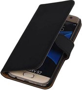 Bookstyle Wallet Case Hoesjes Geschikt voor Samsung Galaxy S7 G930F Zwart