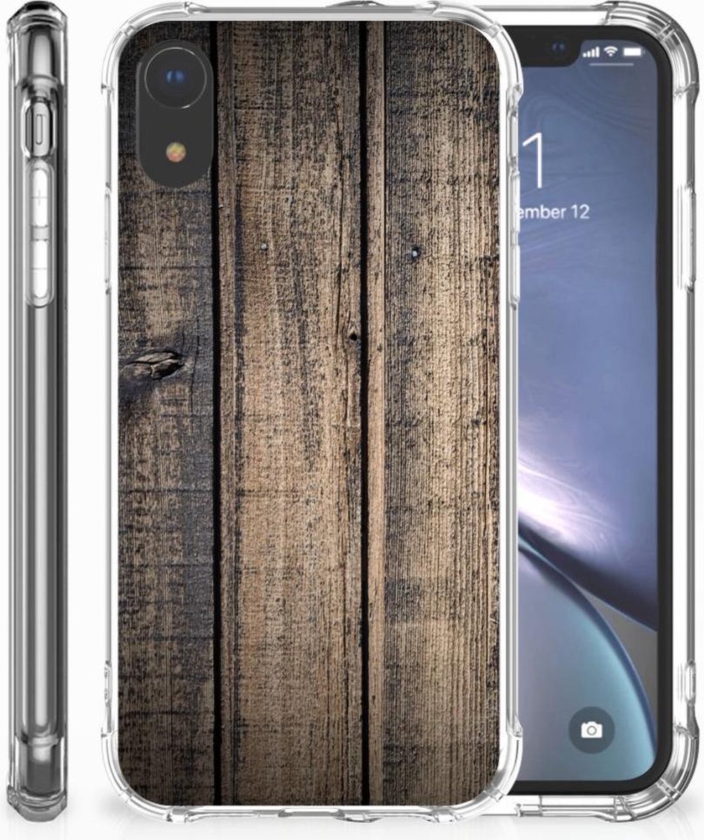 Apple iPhone Xr Stevig Telefoonhoesje Steigerhout