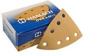 Hamach Dynamic velcro Delta schuurpapier met 7 stofafzuiggaten P150 - 50 stuks