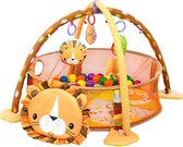 Bol.com Toddly Babygym Leeuw - Baby Speelmat met Ballenbak - 48 x 66 cm aanbieding