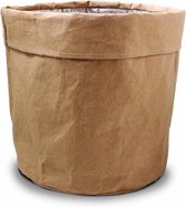 Sizo paper bag lederlook Naturel 30 cm