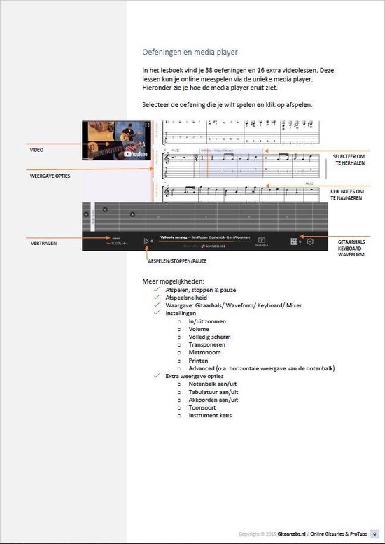 Gitaar boek voor beginners - Leer stap voor stap gitaar spelen - inclusief Online Videos & Samples