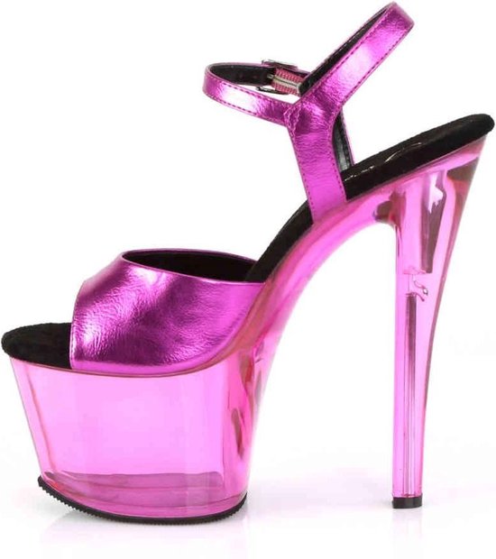 Sandale Pleaser avec bride à la cheville -35 Chaussures- SKY-308WHG US 5 Rose