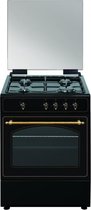 Gasfornuis Vitrokitchen 205794 64 L Zwart