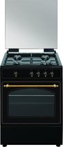 Gasfornuis Vitrokitchen 205794 64 L Zwart