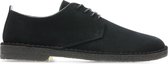Clarks Desert London Heren Veterschoenen - Black Suede - Maat 40