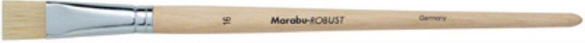 Penseel Robust witte platte borstel - Taille 8