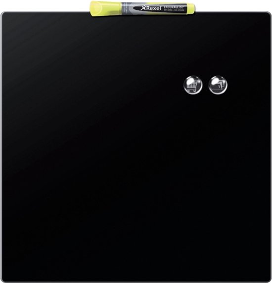 Whiteboard Rexel 36x36cm zwart magnetisch | bol.com