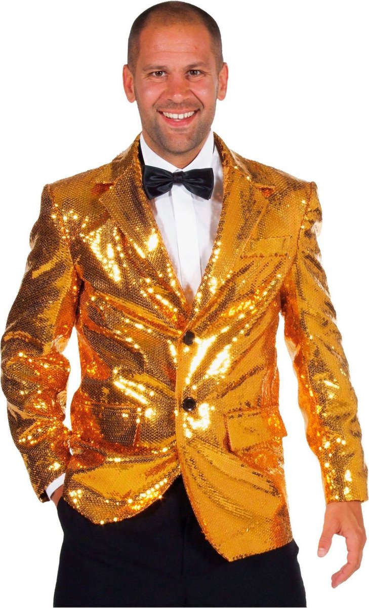 Veste Paillettes Homme - Blazer Brillant Pour Soirée, Mariage, Boîte De Nuit - Coupe Droite Moderne