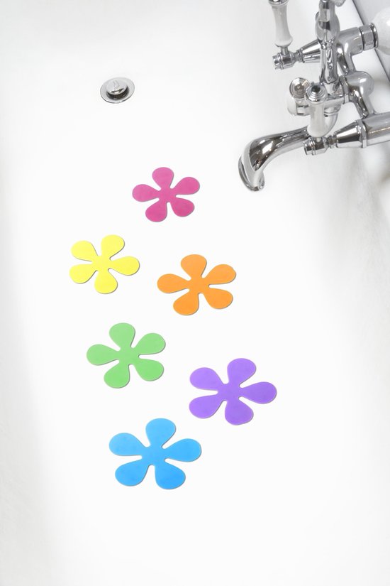 Papillon - Fleurs de douche antidérapantes - Multi - Lot de 6