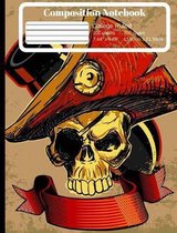 Pirate Captain College Ruled Composition Notebook