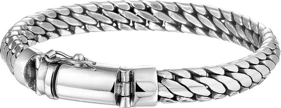 The Jewelry Collection Armband 8 mm 19 cm - Zilver