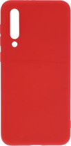Shop4 - Geschikt voor Xiaomi Mi 9 SE Hoesje - Zachte Back Case Mat Rood
