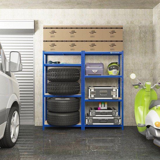 Heavy Duty Rek voor Garage of Werkplaats - Draagcapaciteit tot 520 kg -  Stalen Frame /... | bol.com