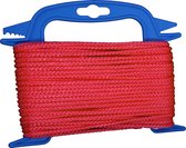 20 mtr - Touw - Rood - 4mm - Gevlochten Koord