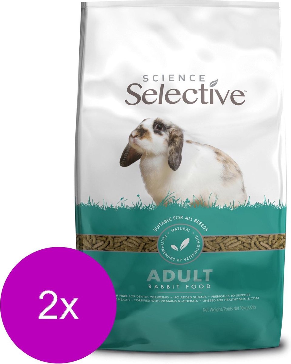 Supreme science selective rabbit konijnenvoer 2x 10 kg