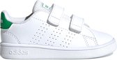 adidas Advantage I Jongens Sneakers - Ftwr White/Green/Grey Two F17 - Maat 25