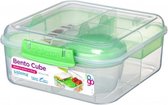 Sistema To Go Bento Cube lunchbox limegroen