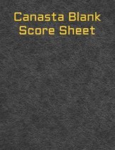 Canasta Blank Score Sheet