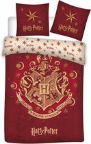 Harry Potter - Housse de couette - Simple - 140x200 cm + 1 taie d'oreiller 63x63 cm - Polyester