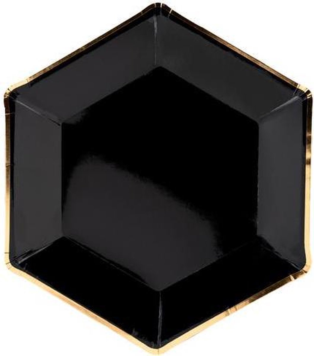 Bordjes Zwart Chic (6st)