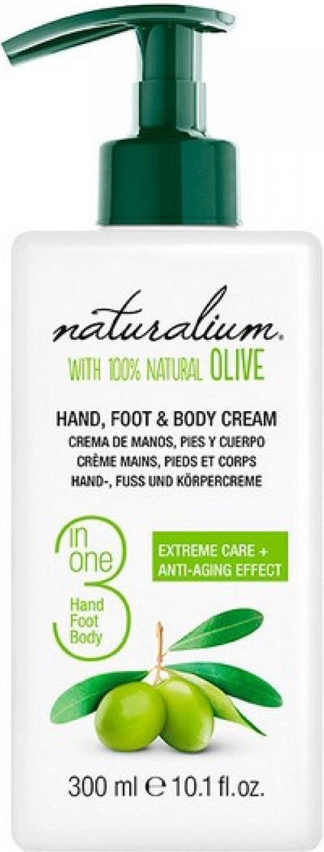 Naturalium - Hand, Foot & Body Cream with Olive Oil (L)