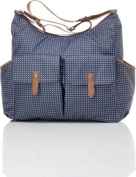 Product: Babymel Luiertas Frankie 34x37x16cm - Blauw, van het merk Babymel