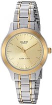 CASIO dames horloge -goud/zilverkleurig LTP-1128G-9