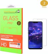 DrPhone 2x Huawei Mate 20 Lite Glas - Glazen Screen protector - Tempered Glass 2.5D 9H (0.26mm)