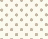 A.S. Création behangpapier stippen crème en beige - AS-369341 - 53 cm x 10,05 m