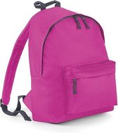 BagBase Backpack Rugzak - 14 l - Roze/Fuchsia/Graphit