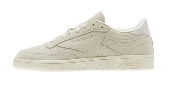 Reebok Sneakers Club C 85 Nubuck Dames Beige Maat 38 | bol.com
