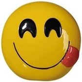 Emoticon smile tong spaarpot 13 cm