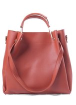 Dielay - Tas - PU Kunstleer - 32x31x11 cm - Middenbruin