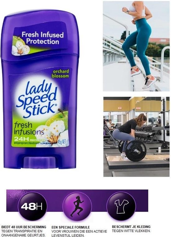 Lady Speed Stick Orchard Blossom Deodorant Vrouw 2 Stuks Deo Stick
