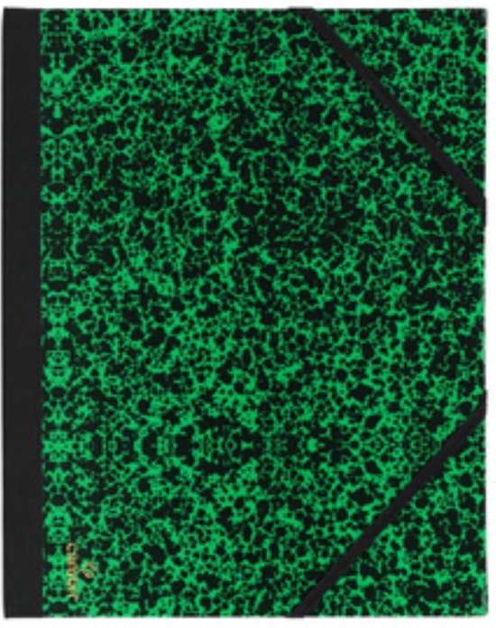 EXACOMPTA Carton à dessin fermeture par élastiques 52 x 72 cm vert