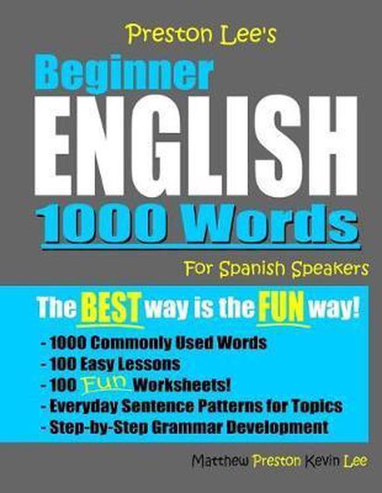 Preston Lee's English for Spanish Speakers- Preston Lee's Be ... - cover