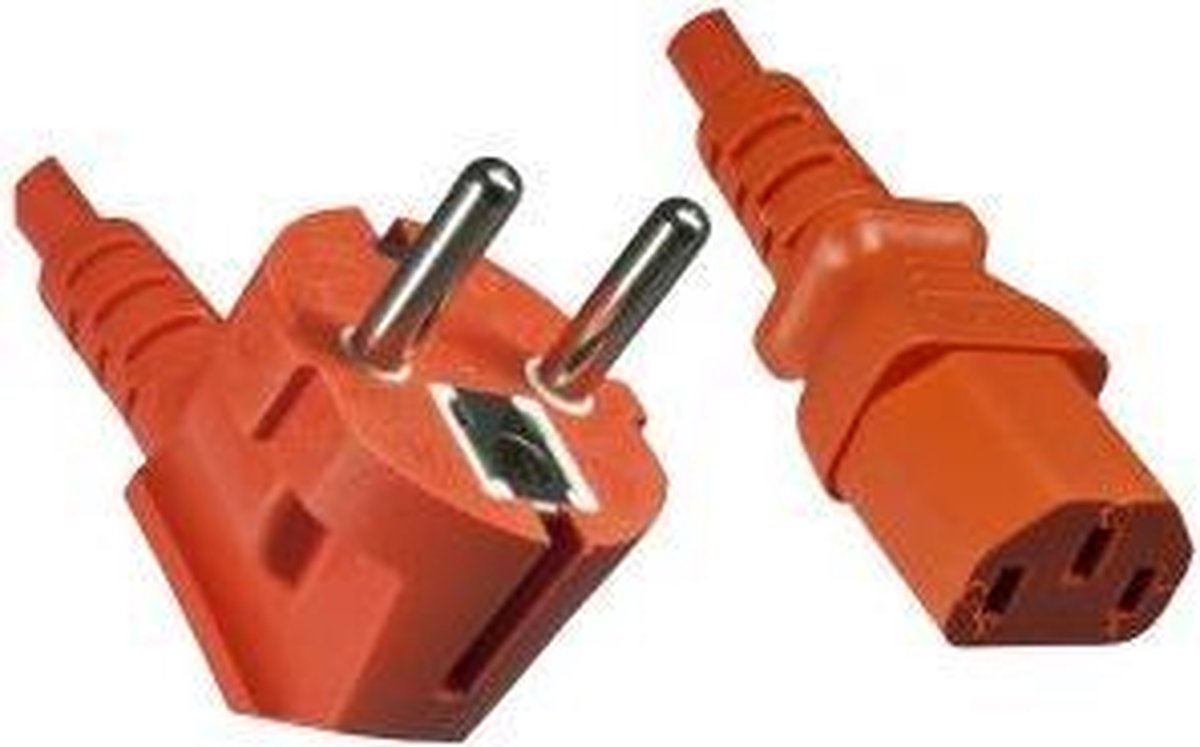 Power Cable 1.8 M - C13-Cee7/5 - Orange