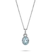Orphelia  KD-2039 - Hanger met Ketting - Goud 18 kt - Diamant 0.03 ct / Topaas 0.78 ct - 42 cm