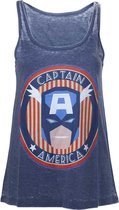 Marvel - Captain America Star & Stripes Dames Tanktop - S