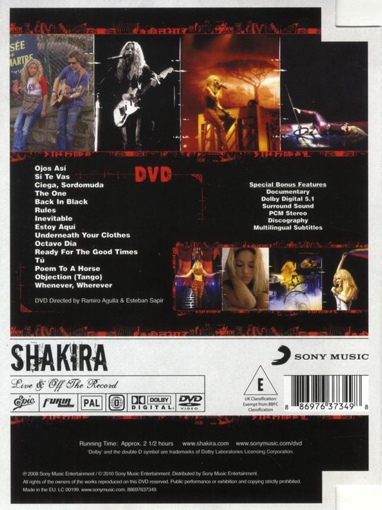 Shakira - Live & Off The Record, Shakira | Muziek | bol