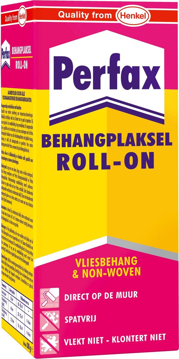 Perfax Roll on - behanglijm - behangplaksel - vliesbehang - 200 g